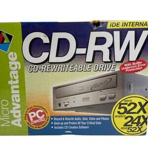 Micro Advantage 52x24x52 CD-RW Re-Writeable Drive Sealed